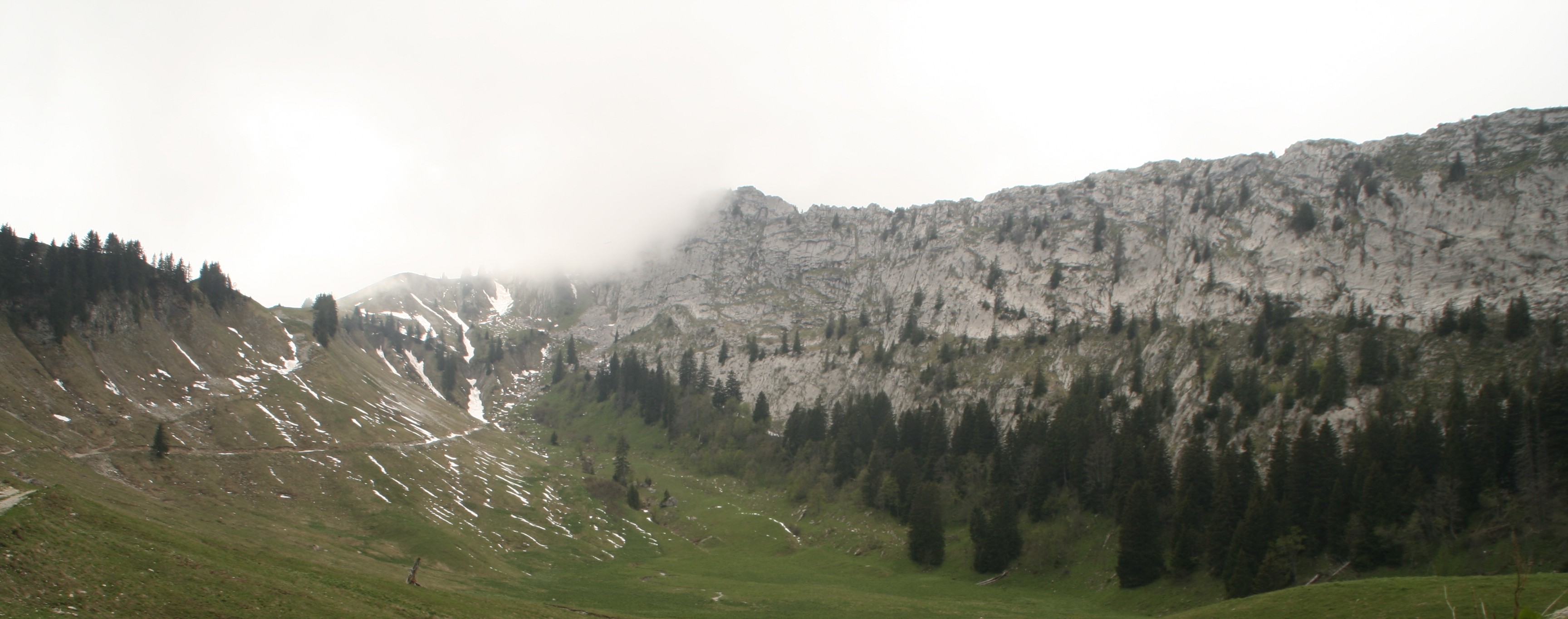 Pointe de Banc Plat depuis le Reposoir